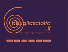 Tablet Screenshot of abrigliasciolta.it